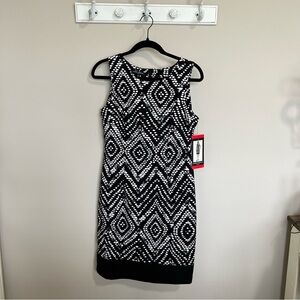 Women’s Mario Serrano Black & White Sleeveless Dress. - Size 8